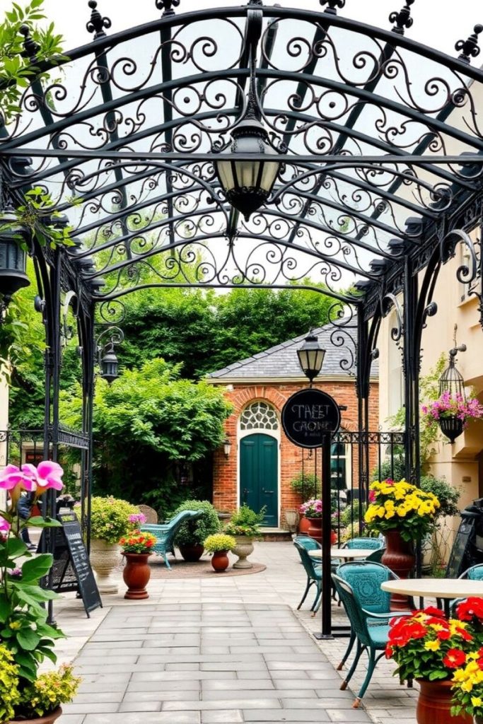 pergolas en fer forgé