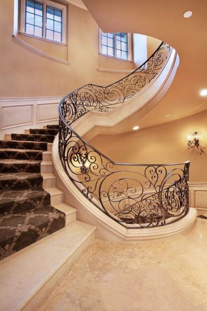 Escalier en fer forgé