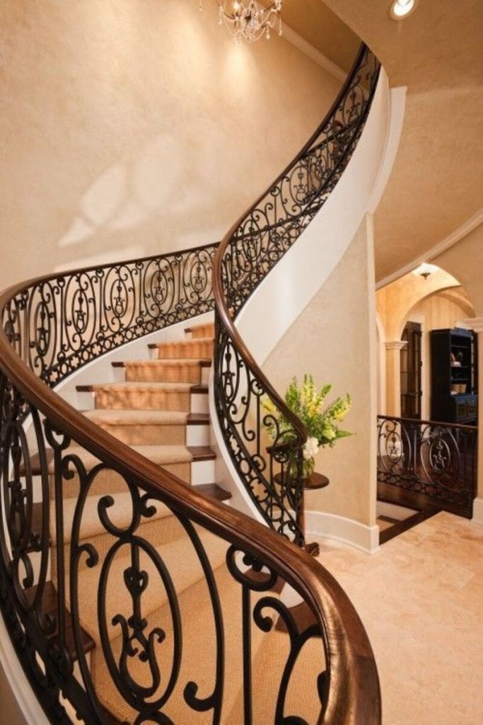 Escalier en fer forgé