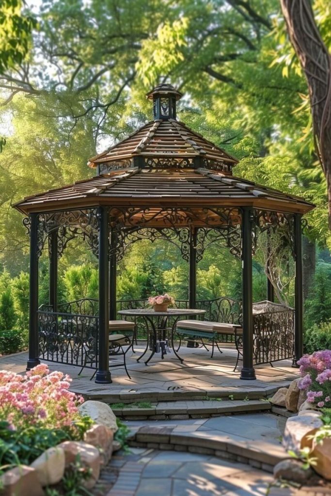 pergolas en fer forgé